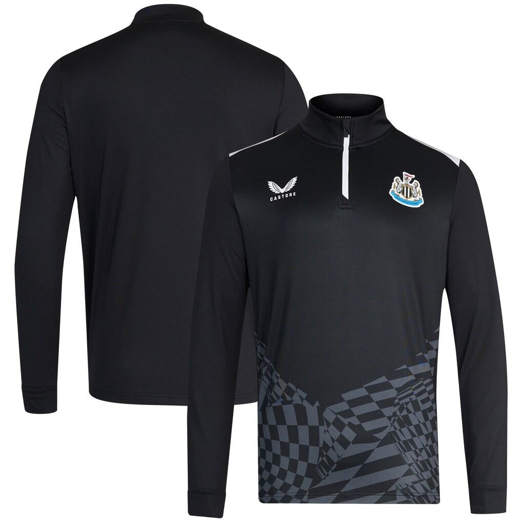 Newcastle United 1/4 Zip Football Men's Castore Training Top