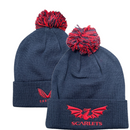 Scarlets Men's Navy Beanie Rugby Club Castore Bobble Beanie