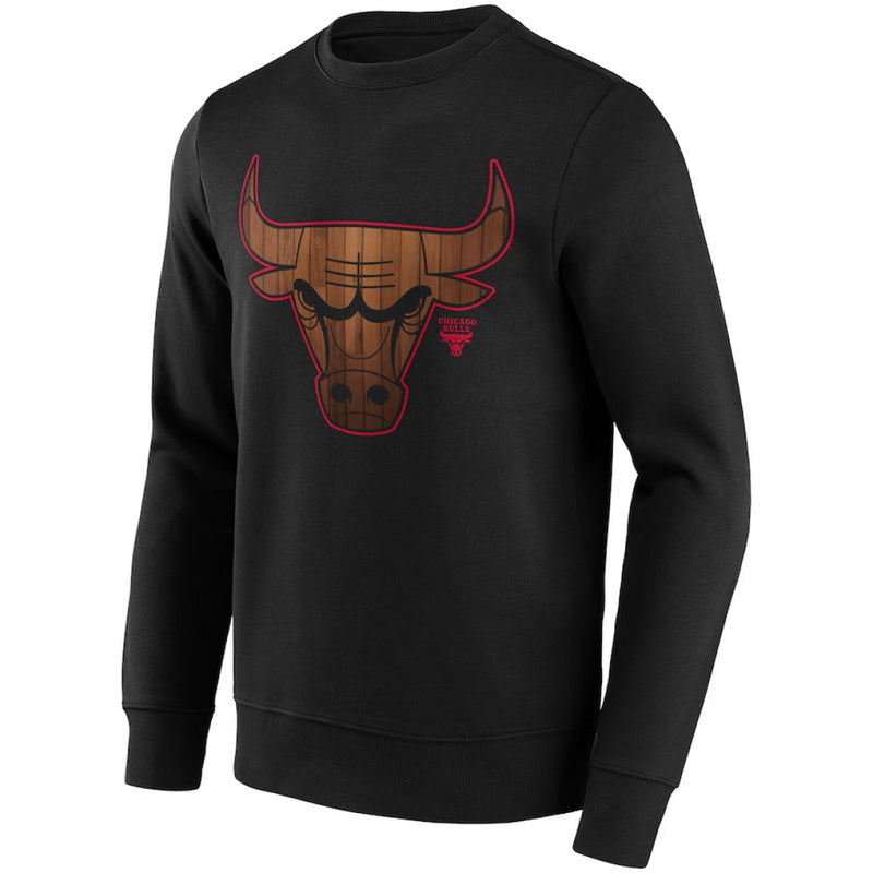 Chicago Bulls Men's Sweatshirt NBA Hardwood Logo Graphic Top