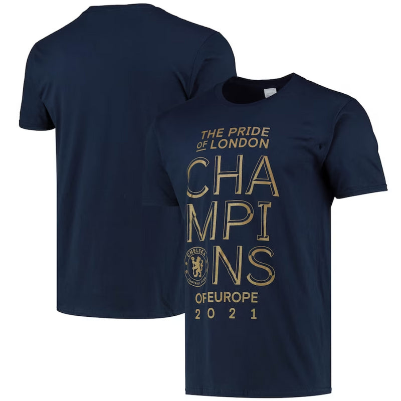 Chelsea Football Kid's T-Shirt Champions Navy Top