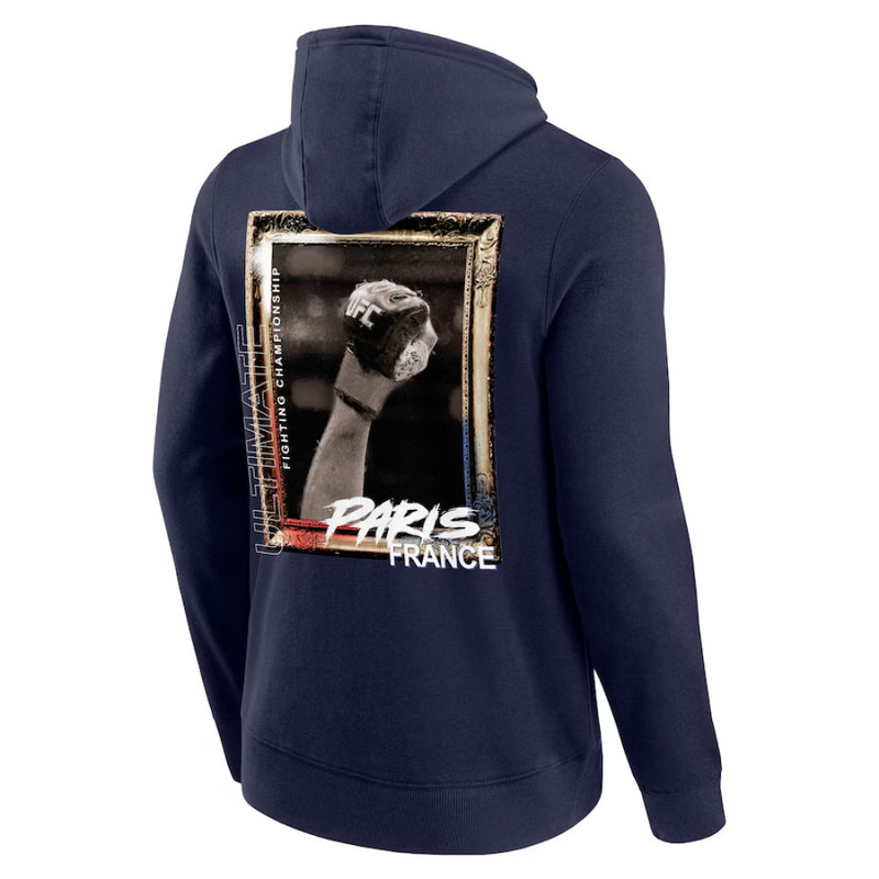 UFC Men's Paris Hoodie Navy Fight Night Paris Hoodie
