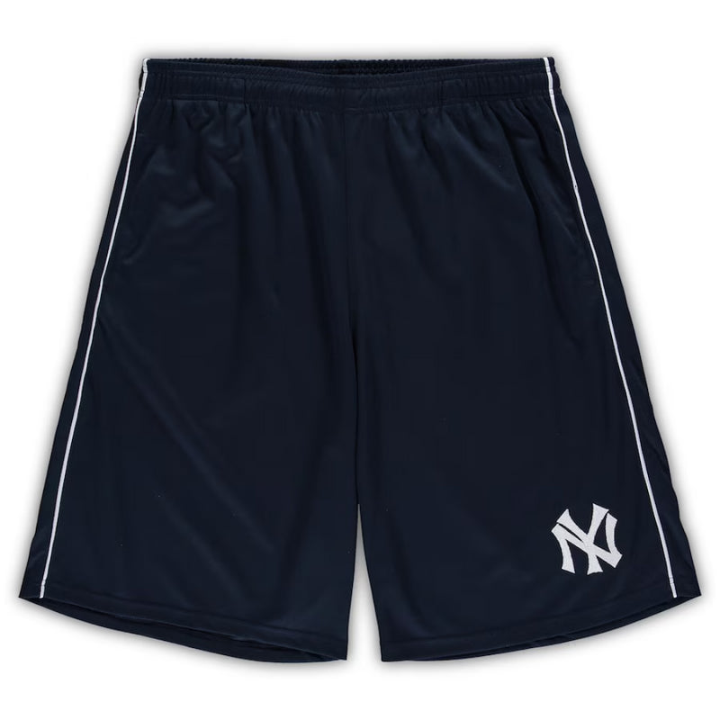 New York Yankees Shorts MLB Blue & White Fanatics Mesh Shorts