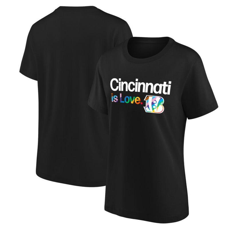 Cincinnati Bengals Women's T-Shirt NFL City Pride Logo Top
