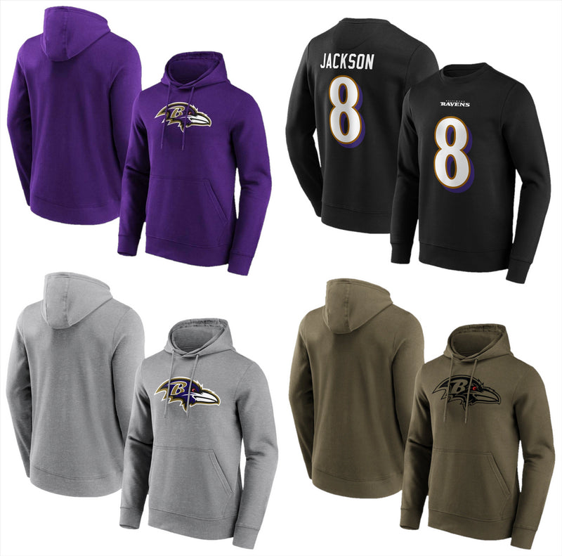 Baltimore Ravens NFL Hoodie Sweatshirt Men's Fanatics Top