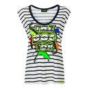 Valentino Rossi MotoGP T-Shirt Women's VR46 Street Art Top