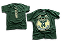 Men's Milwaukee Bucks T-Shirt NBA Green Player Tee - New