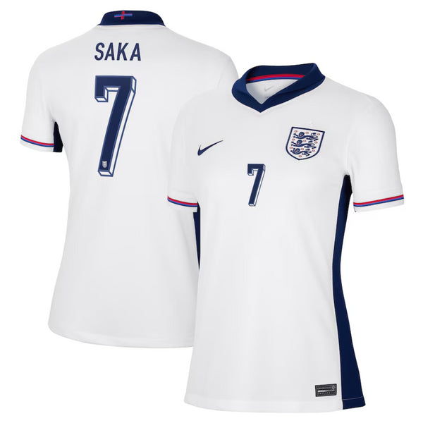 England Women's Football Shirt Nike Home Top - Saka 7