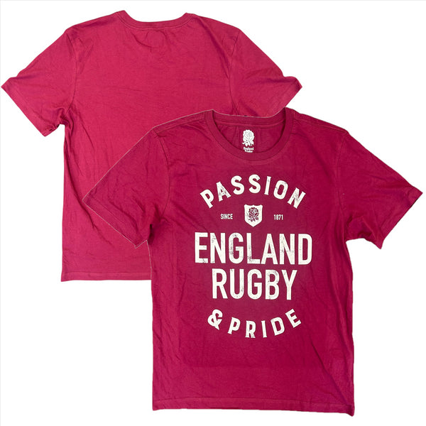 England Rugby Men's T-Shirt Passion & Pride Graphic Top