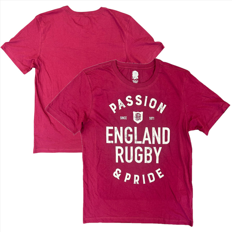 England Rugby Men's T-Shirt Passion & Pride Graphic Top