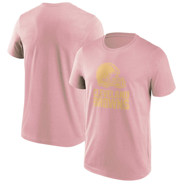 Cleveland Browns Men's T-Shirt NFL Mono Logo Pink Top