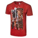 WWE Ricochet Men's T-Shirt 'Superheroes R Real' Red Top