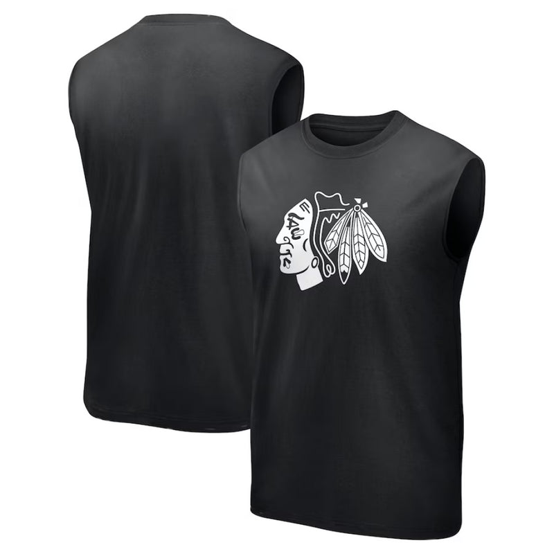 Chicago Blackhawks Men's Vest NHL Mono Logo Tank Top