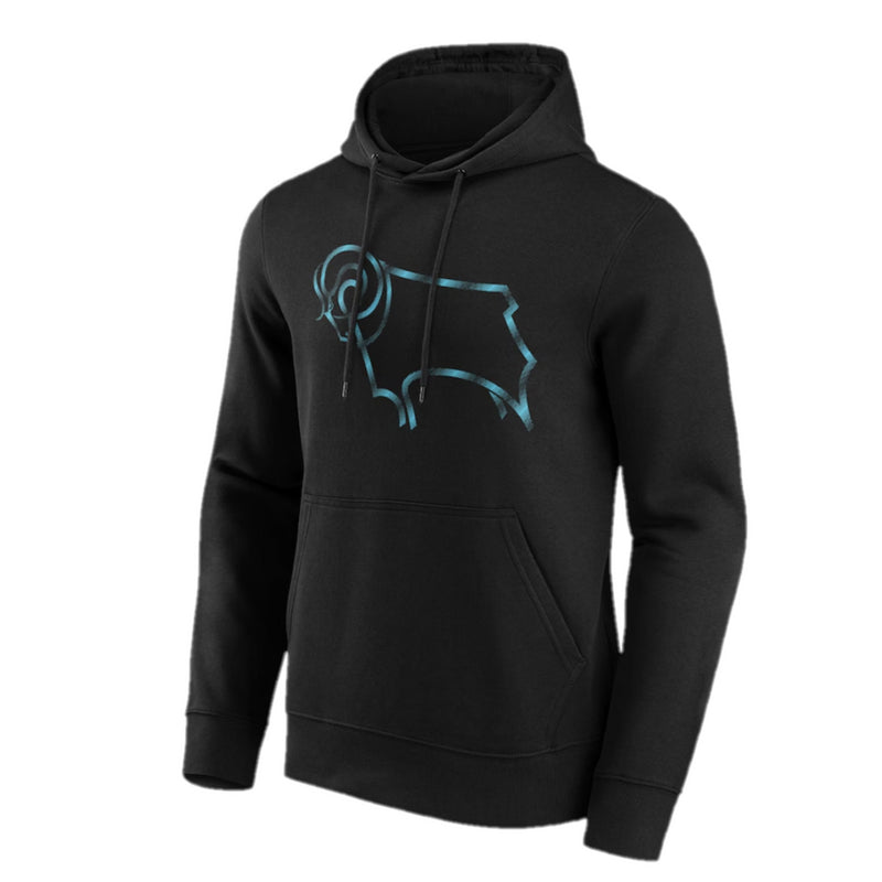 Derby County Women's Hoodie Football Shimmer Graphic Hoodie