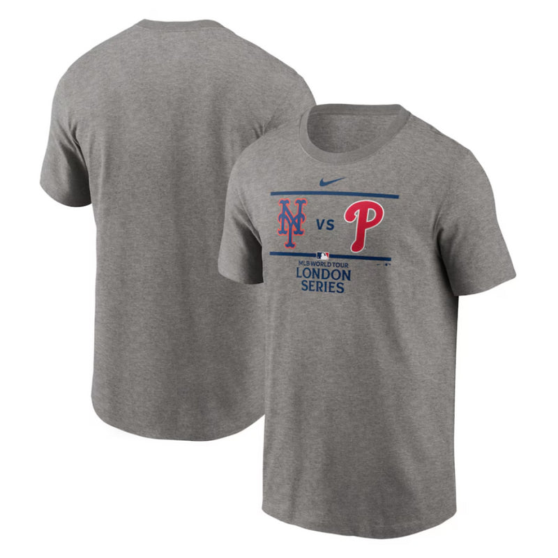 London Series MLB T-Shirt Nike Men's Mets vs Phillies Top