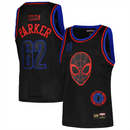 Spiderman Men's Mesh Jersey NBA Comic Big Print Lids Top - New
