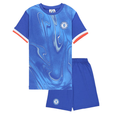 Chelsea Kid's Pyjama Set Blue Football Home Kit PJ Set