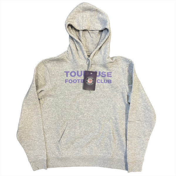 Toulouse Football Men's Hoodie Grey Wordmark Graphic Hoodie