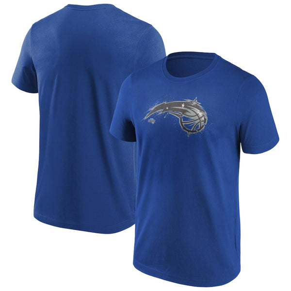 Orlando Magic Men's T-Shirt NBA Blue Splatter Graphic T-Shirt