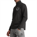 Jirgi Half Zip T-Shirt Black French Rib Zip Top