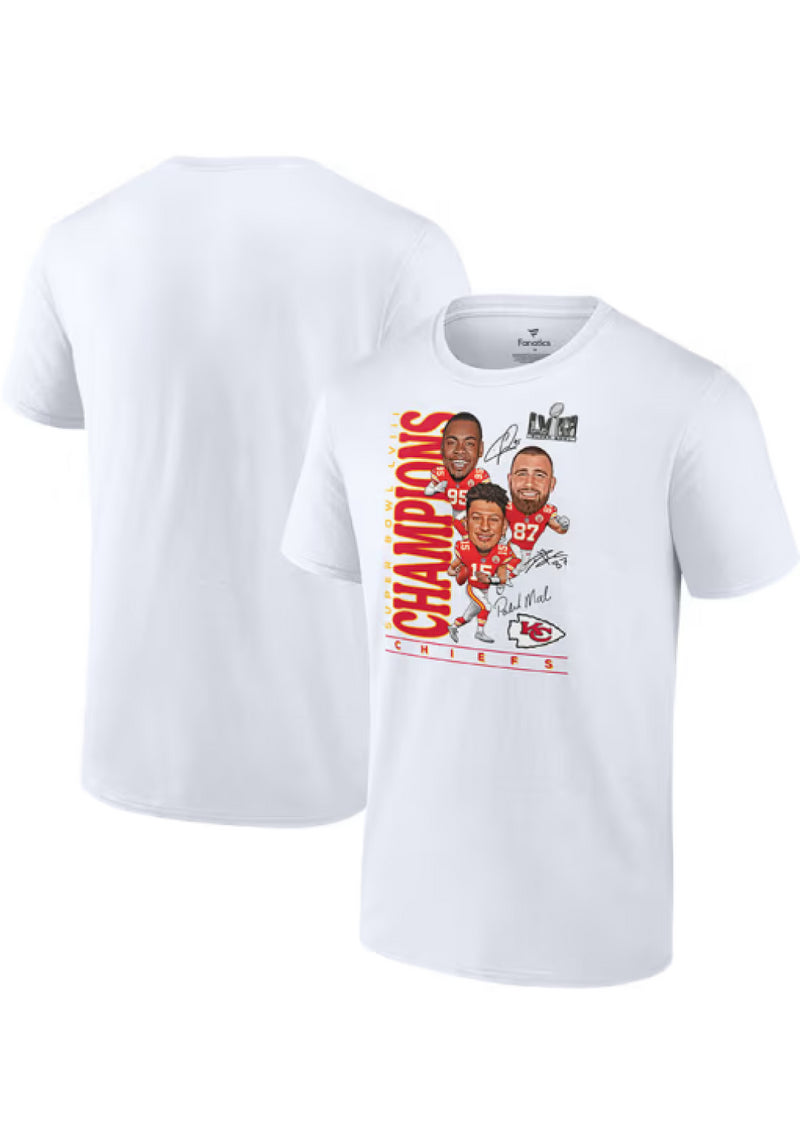 Kansas City Chiefs T-Shirt Men's NFL Trio Player Logo Top