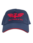 Scarlets Men's Navy Caps Castore Rugby Club Logo Hat