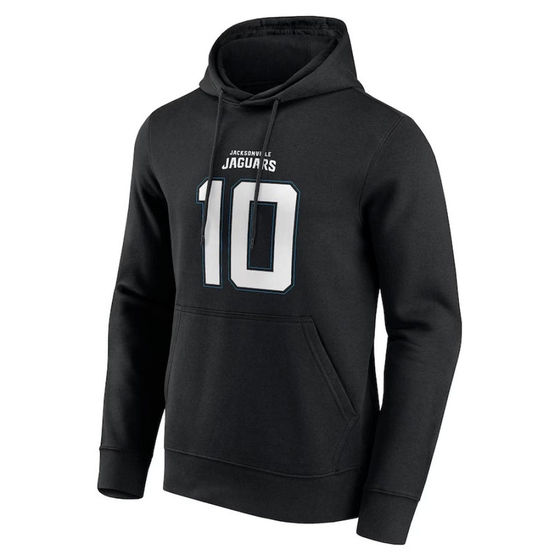 Jacksonville Jaguars Men's Hoodie NFL Black Mac Jones 10 Hoodie