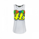 Valentino Rossi MotoGP Vest Women's VR46 White Tank Top