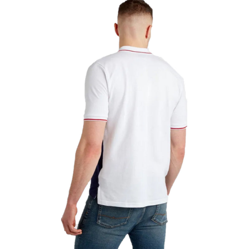 England Rugby Men's Polo Umbro Colour Block Polo Shirt