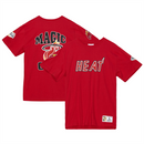 Miami Heat NBA T-Shirt Men's Mitchell & Ness Red Origins Top
