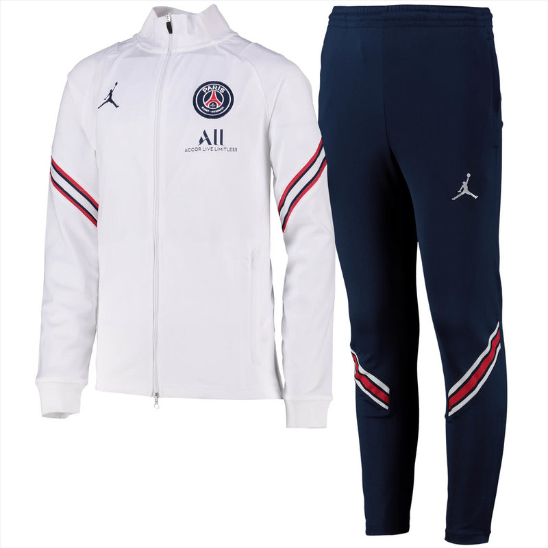 PSG Men's Football Tracksuit Jordan White/Blue Strike
