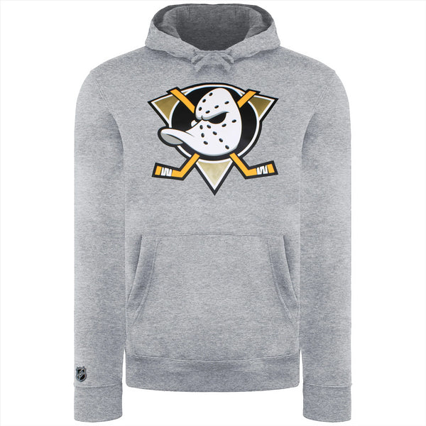 Anaheim Ducks Men's Hoodie NHL Grey Logo Graphic Hoodie