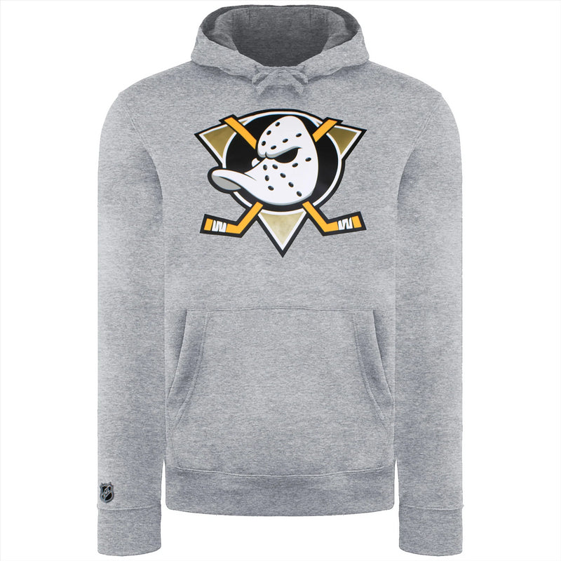 Anaheim Ducks Men's Hoodie NHL Grey Logo Graphic Hoodie