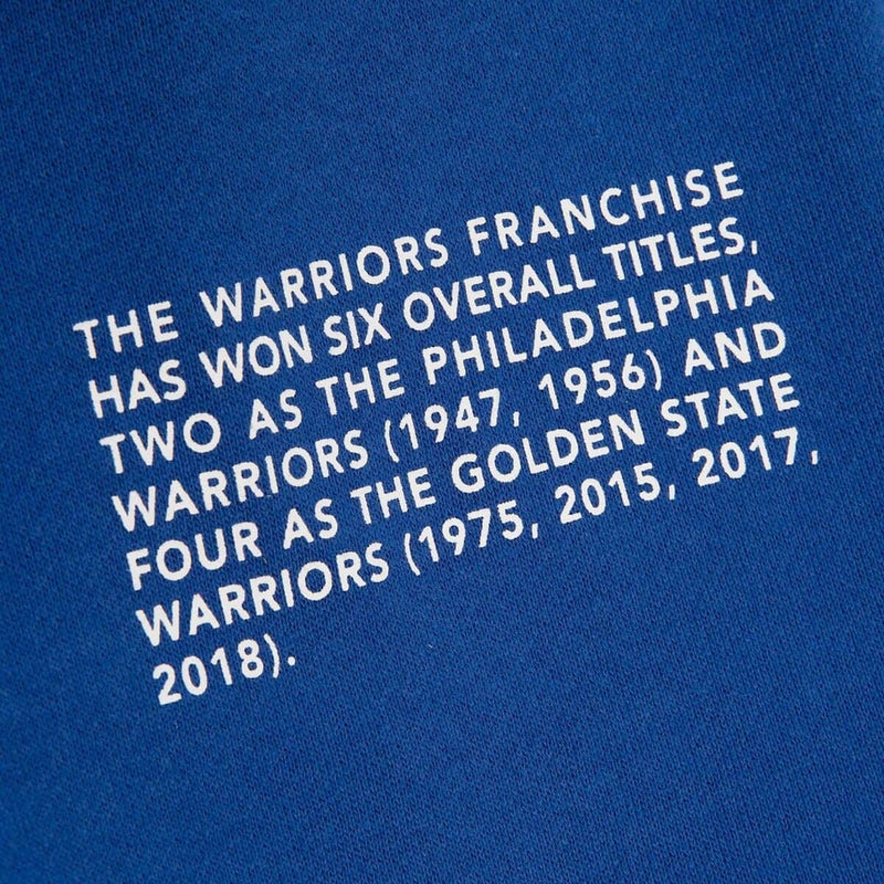 Golden State Warriors Hoodie Men's NBA Mitchell & Ness Retro Top