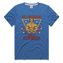 WWE Men's Graphic Top Lex Luger Blue Top