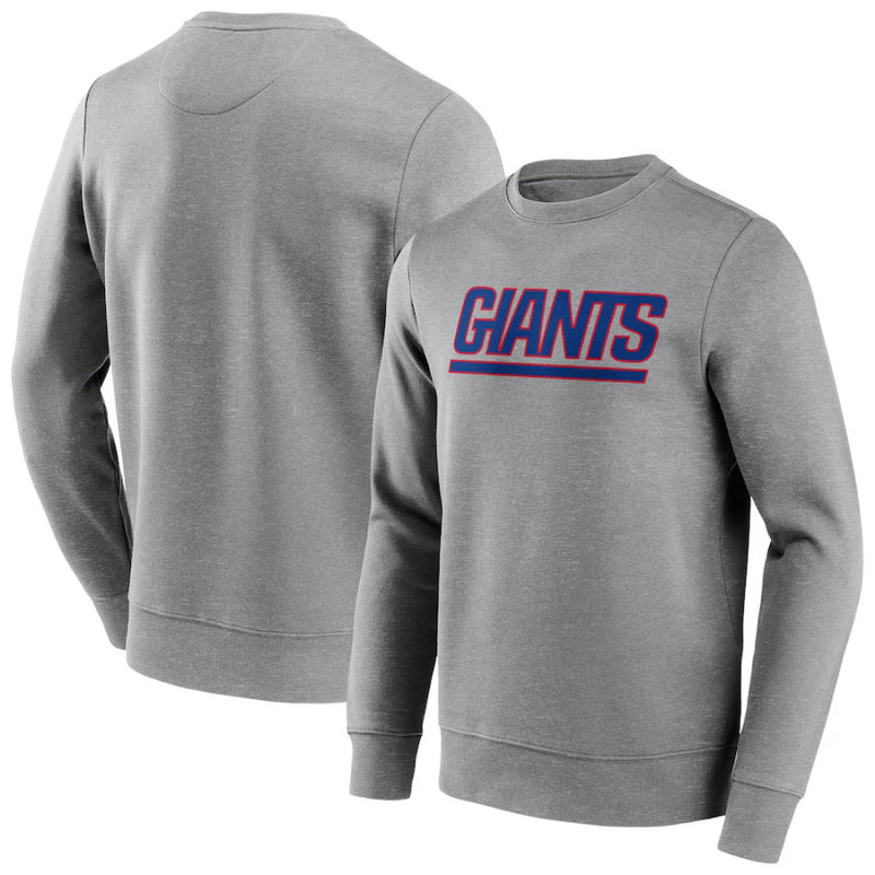 New York Giants Sweatshirt NFL Men's Neutral Colour Wordmark Sweatshirt