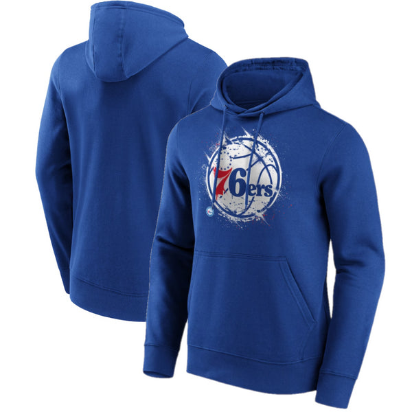 Philadelphia 76ers Men's Hoodie NBA Splatter Graphic Hoodie