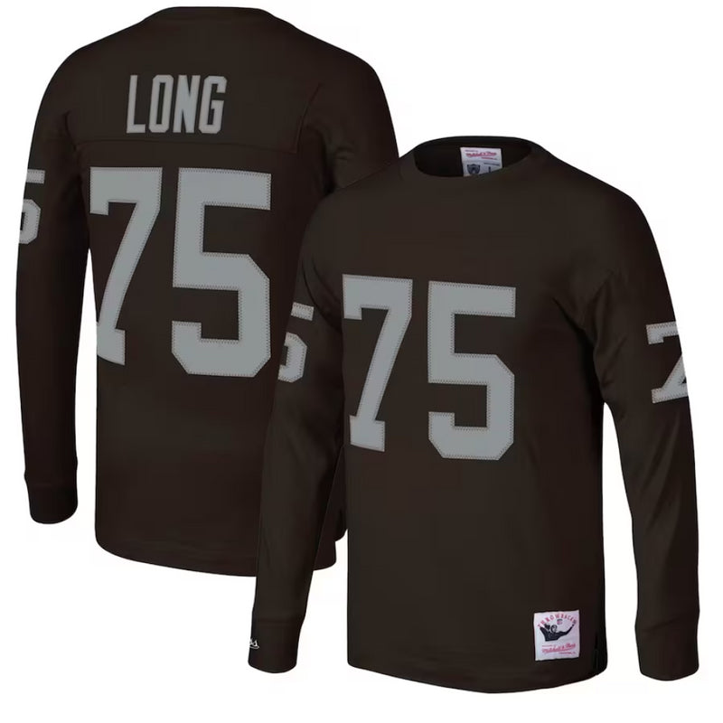 Mitchell & Ness NFL American Football Men's Retro LS T-Shirt Jersey Top