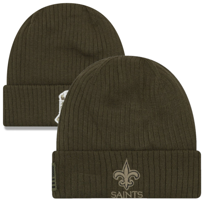New Orleans Saints Beanie Adult New Era Salute To Service Hat