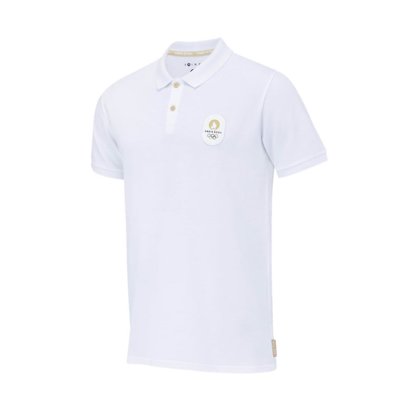 Olympics Men's Polo T-Shirt Small Logo White Top