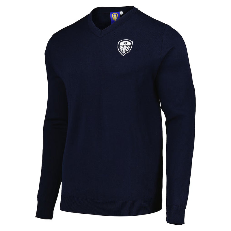 Leeds United Men's Sweatshirt Football Essentials Navy Top
