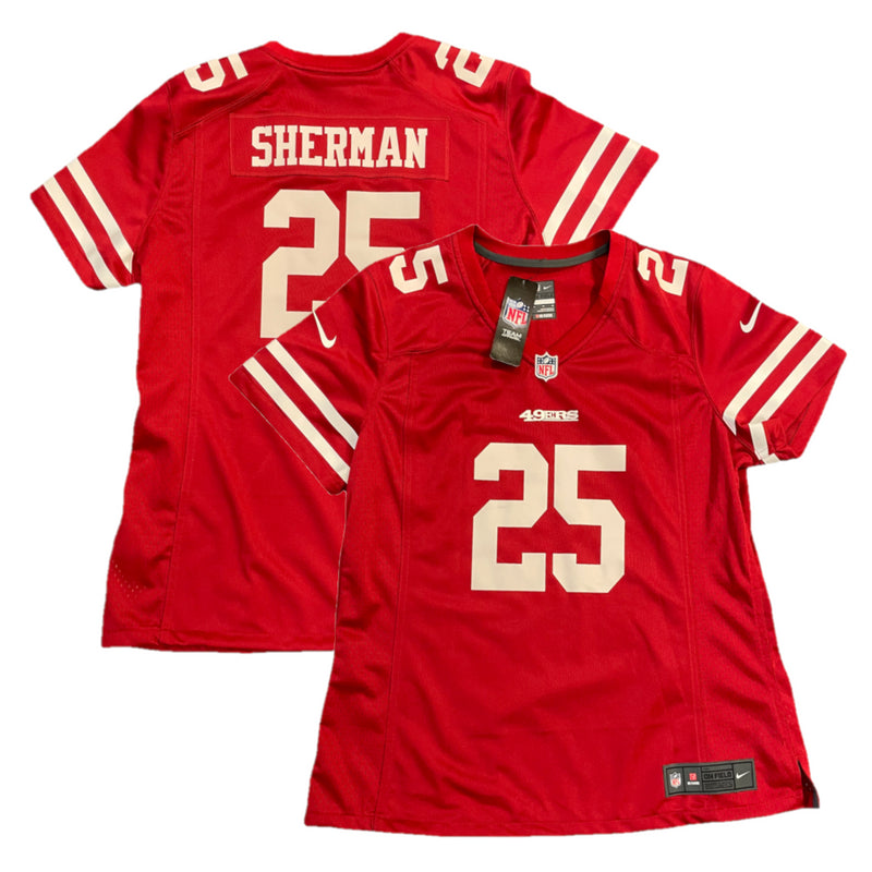 San Francisco 49ers Jersey Nike NFL Women's Home Top - Sherman