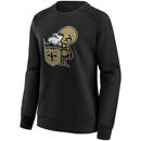New Orleans Saints Sweatshirt NFL Women's Black Top
