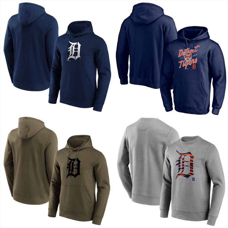 Detroit Tigers MLB Hoodie Sweatshirt Men's Baseball Fanatics Top