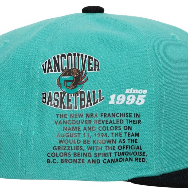 Vancouver Grizzlies NBA Snapback Men's Mitchell & Ness Cap