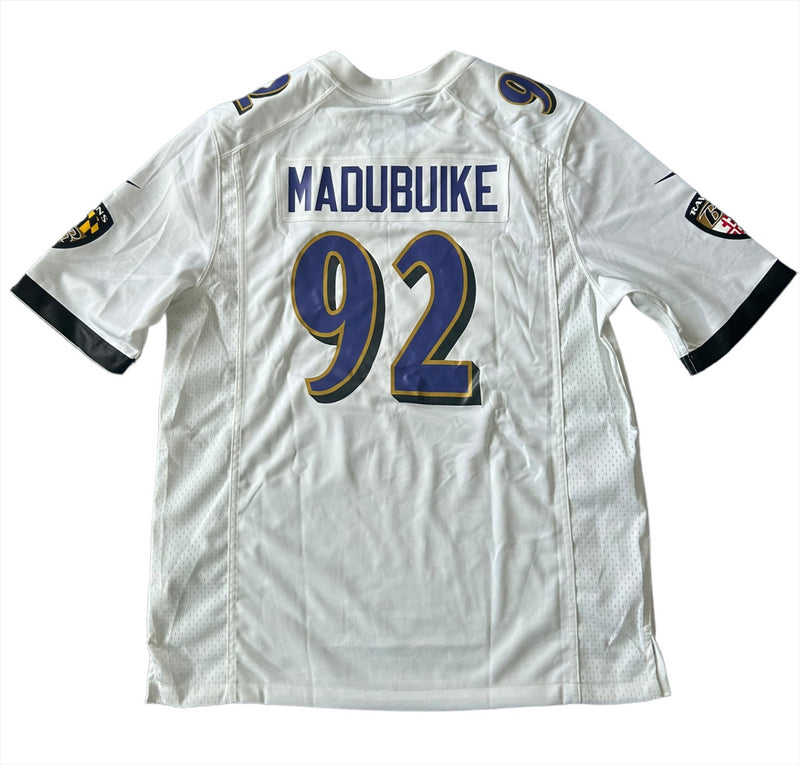 Baltimore Ravens NFL Jersey Men's Nike Road Top - Madubuike