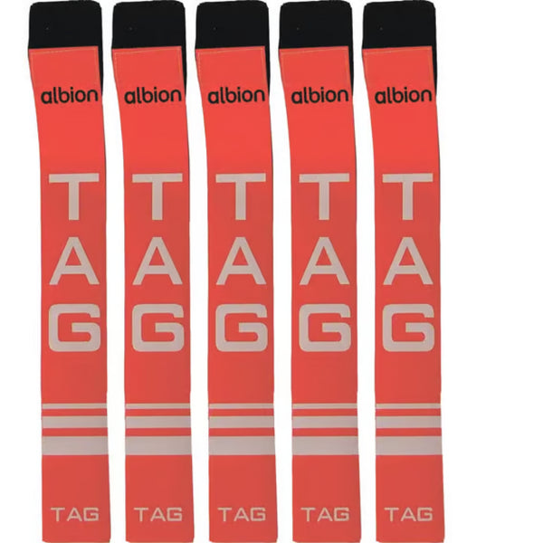 Albion Tag Rugby Belts Red 10 Pack Tag Belts
