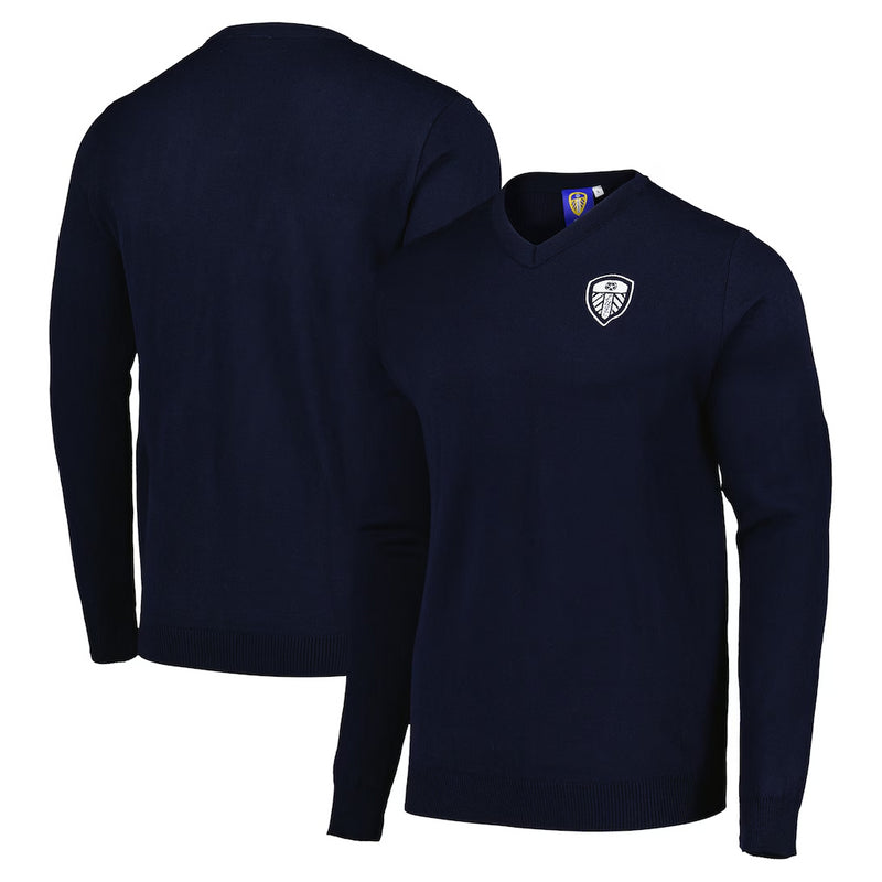 Leeds United Men's Sweatshirt Football Essentials Navy Top