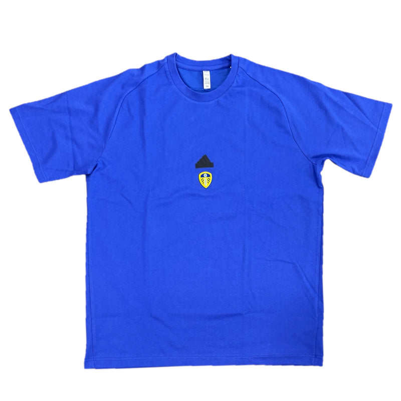 Leeds United Men's T-Shirt Football adidas Blue Top