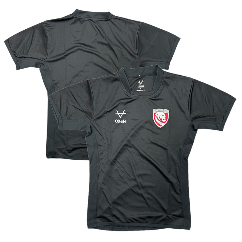 Gloucester Rugby Men's Jersey Oxen Black Training Shirt