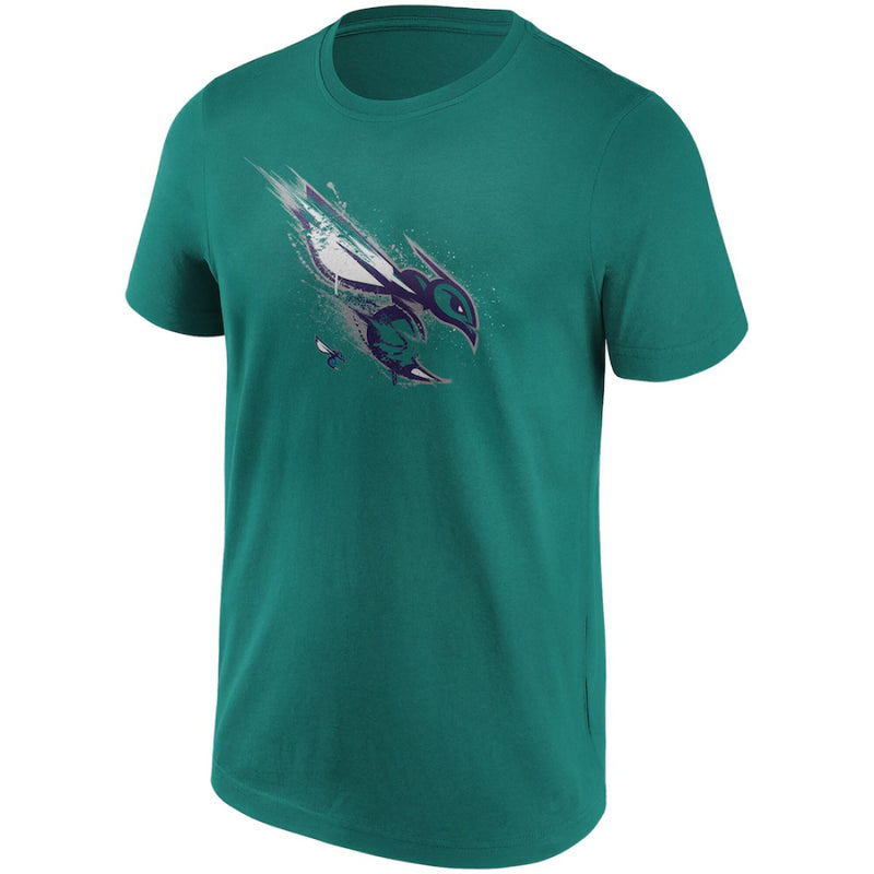 Charlotte Hornets Men's T-Shirt NBA Splatter Graphic T-Shirt